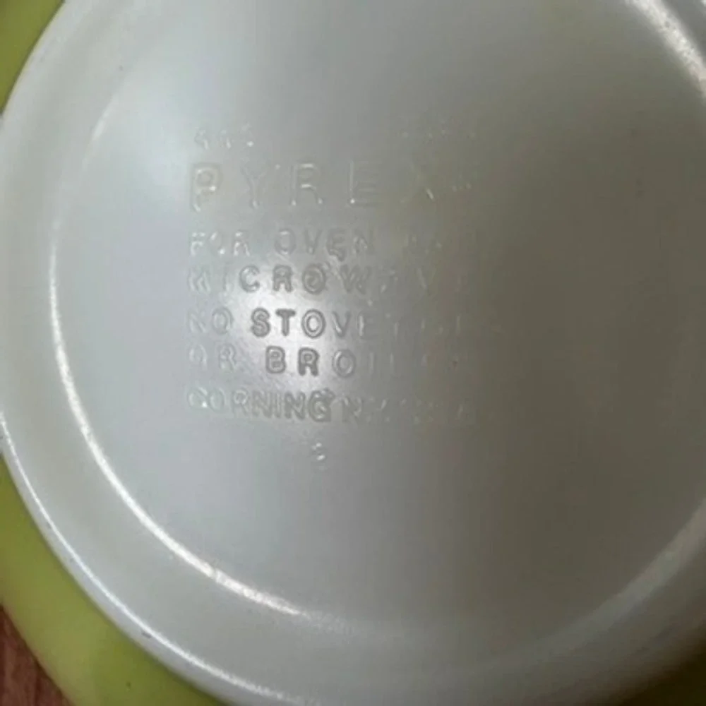 Vintage Pyrex Cinderella Bowls Spring Blossom Butterfly Gold 3 Pc Set USA